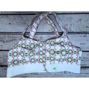 SHEFIT Flex Sports Bra 2Luxe 2X Floral Adjustable High Impact Front Zip New